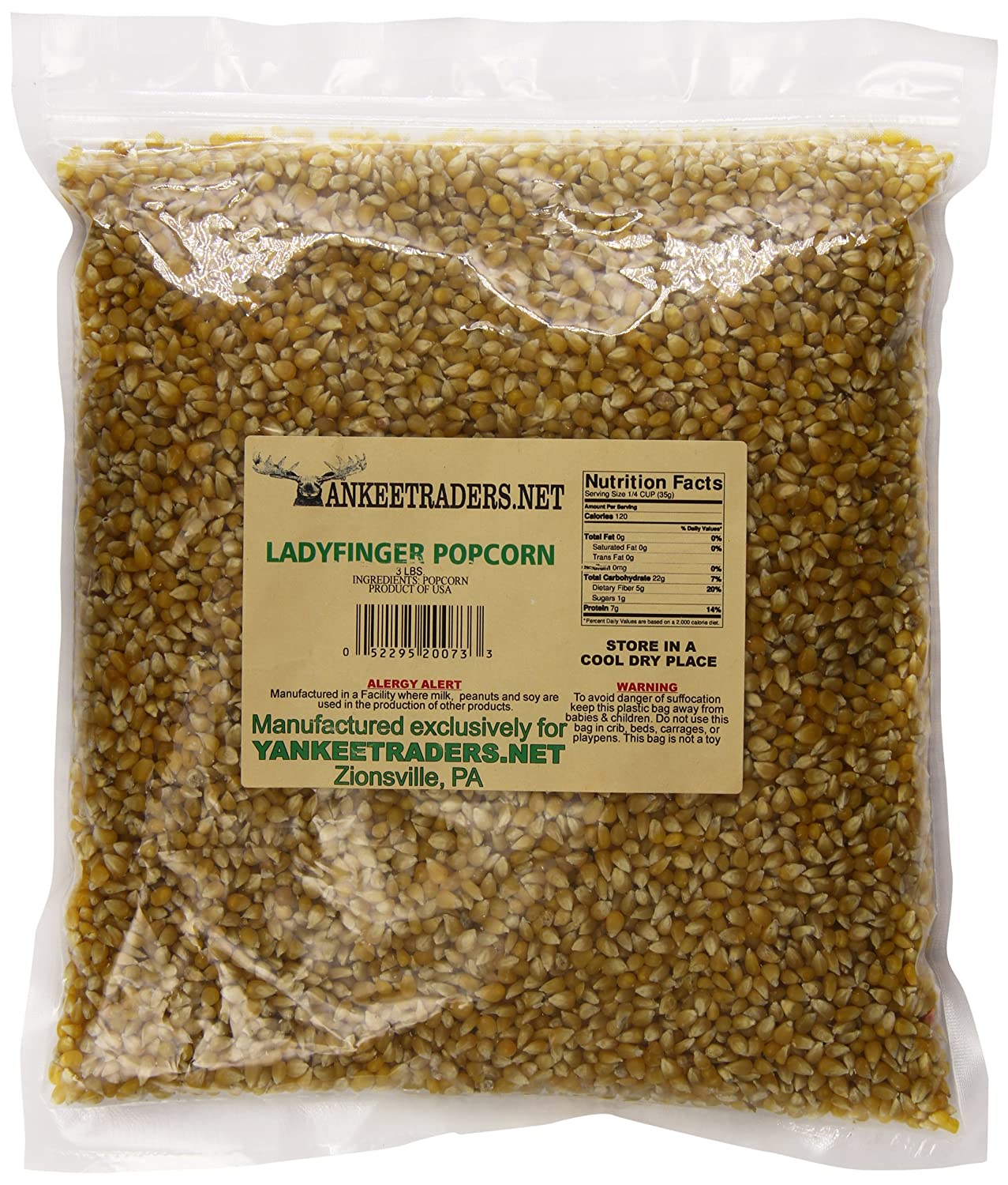 Yankee Traders Lady Finger Popcorn, 3 Pound