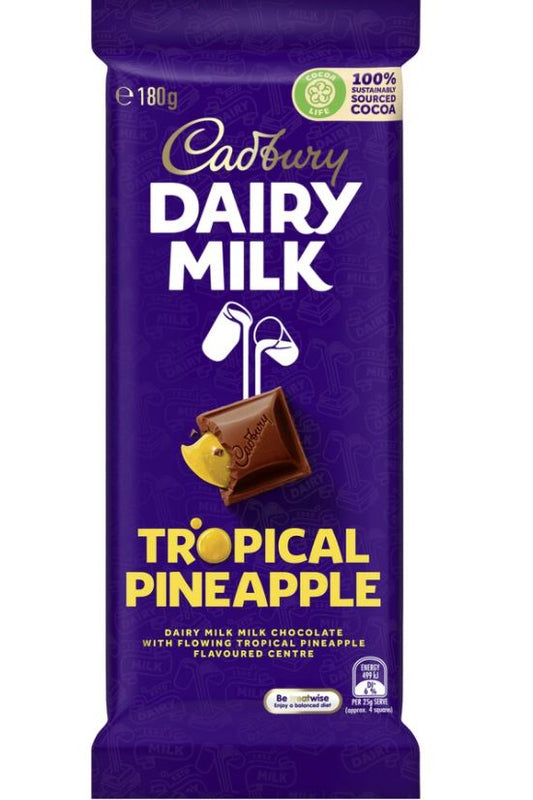 Cadbury Dairy Milk Tropical Pineapple 180g