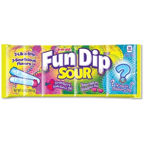 Fun Dip Sour 3 Flavour Pack Plus Mystery - 39.6 g